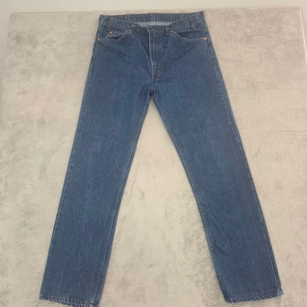 Vintage Levis 505 Orange Tab Jeans Mens 36x32 Medium Wash Straight 40505-0916